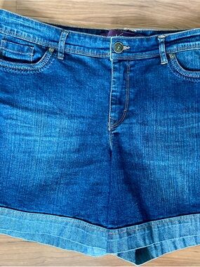 Gloria Vanderbilt Indigo Denim Jeans with Brass Button